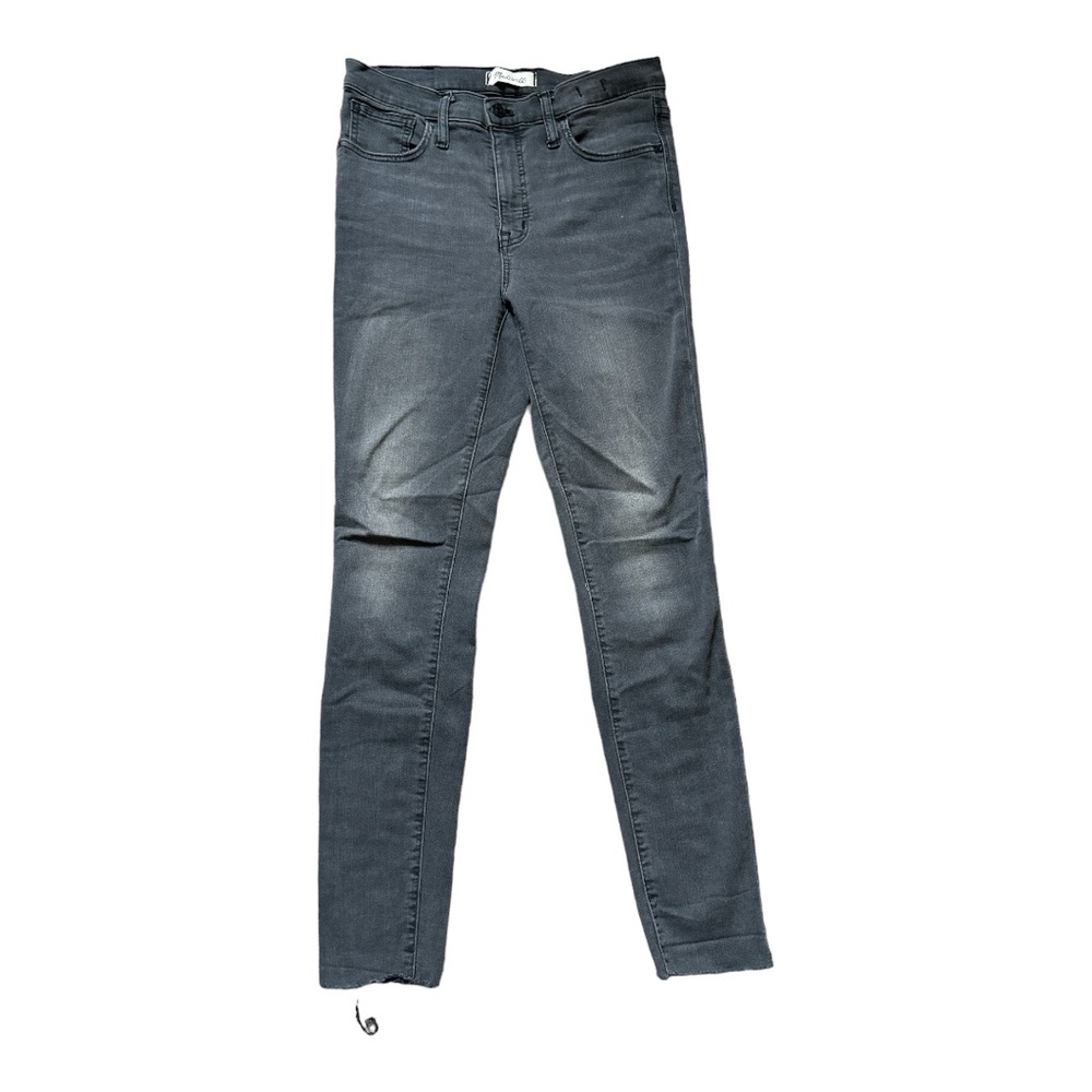Madewell 9 Inch Skinny Jeans In Gray Raw Hem Women’s 28